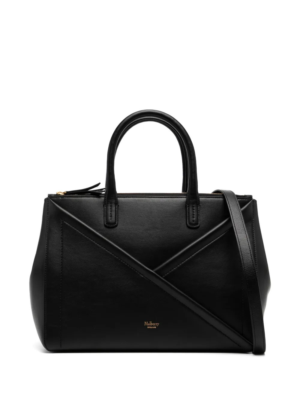 Mulberry M zipped top handle bag - Black | Farfetch Global