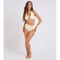 Women's Light Yellow Ring Detail High Waisted Bikini Bottoms Urban Bliss New Look | New Look (UK)