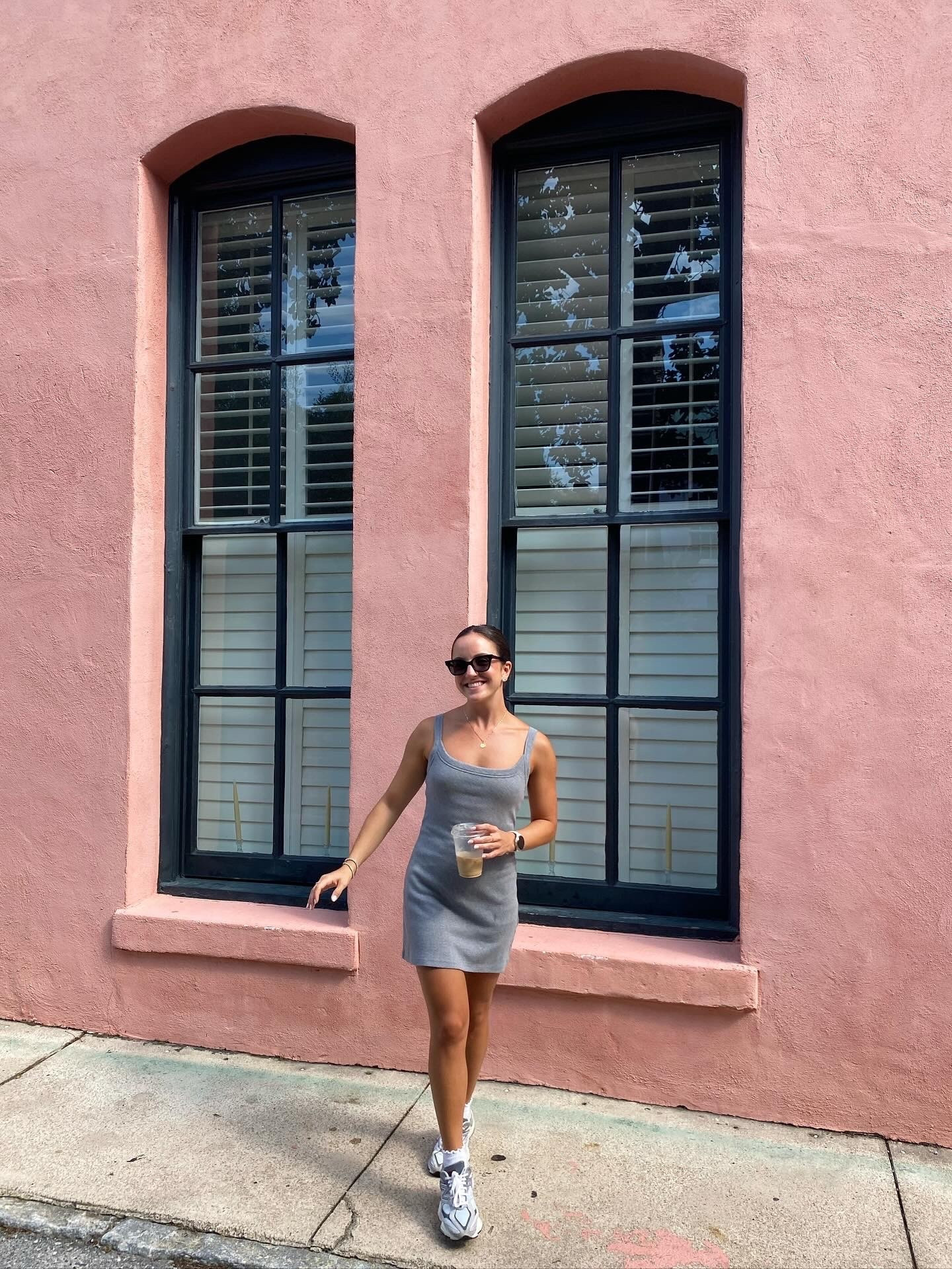 Ribbed bra free dress from Abercrombie and new balance 9060! Fall outfits, travel ootd, easy outfit inspo, mini dress, fall dress, casual outfit ideas

#LTKFindsUnder100 #LTKSaleAlert #LTKSeasonal