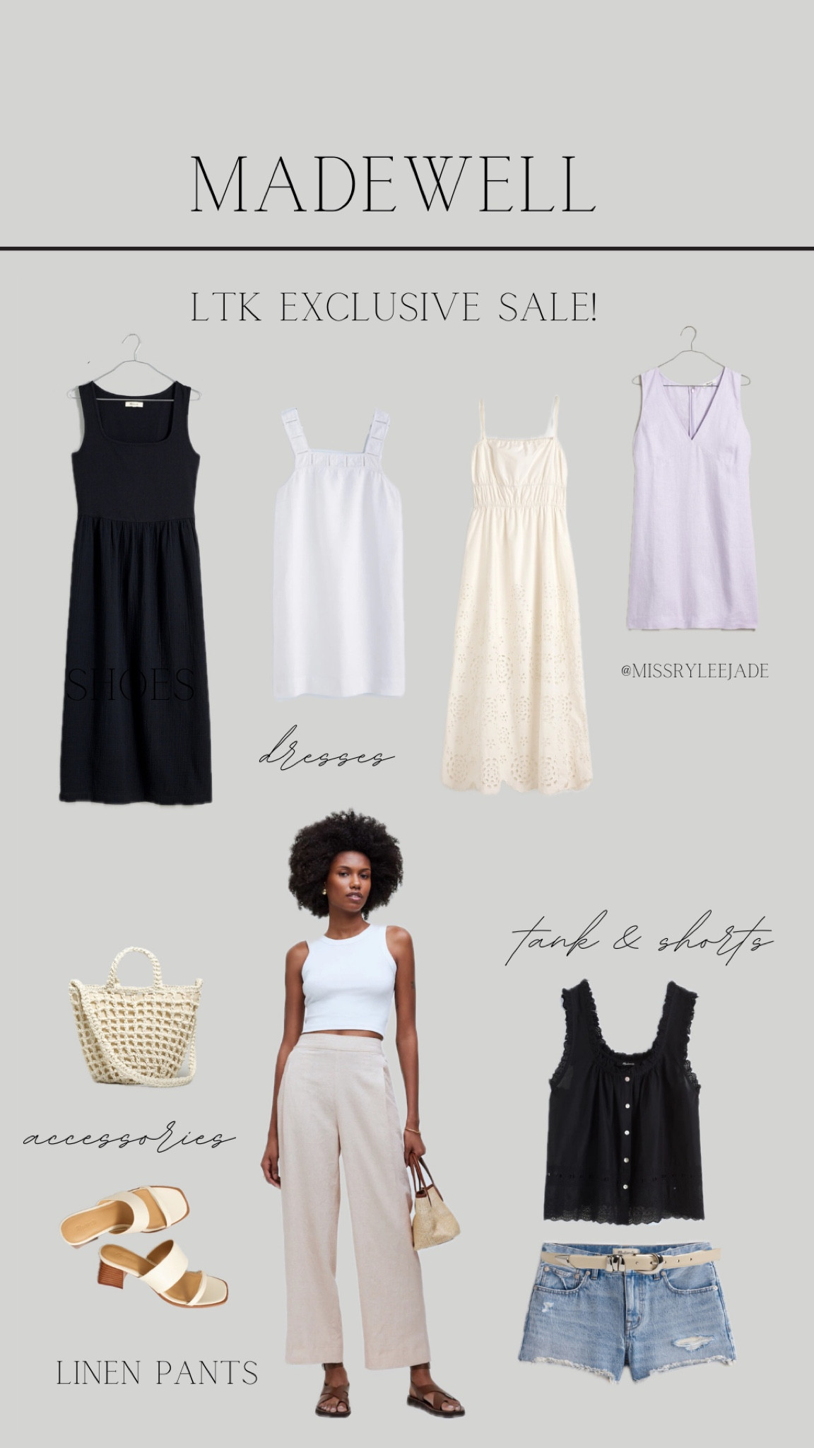 matteau drop waist knit dress Gathered Drop Waist Dress - Black main image 0