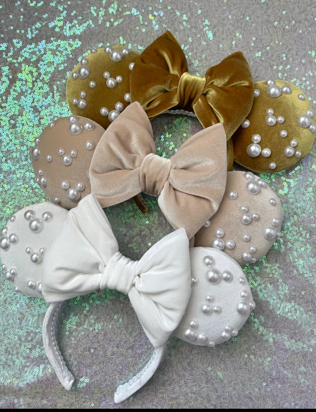 Velvet Pearl Minnie Ears | Etsy (US)