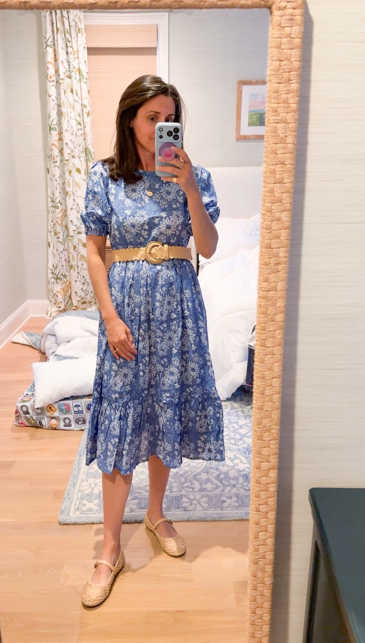 The perfect scallop rattan belt for spring and summer 