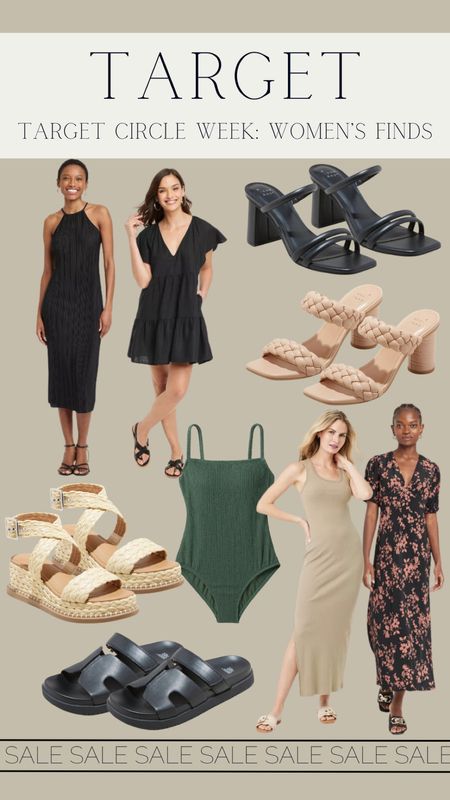 Women’s dresses sandals and swim are included in the target circle deals, and get 30% off these items!

#LTKsalealert #LTKfindsunder50 #LTKxTarget