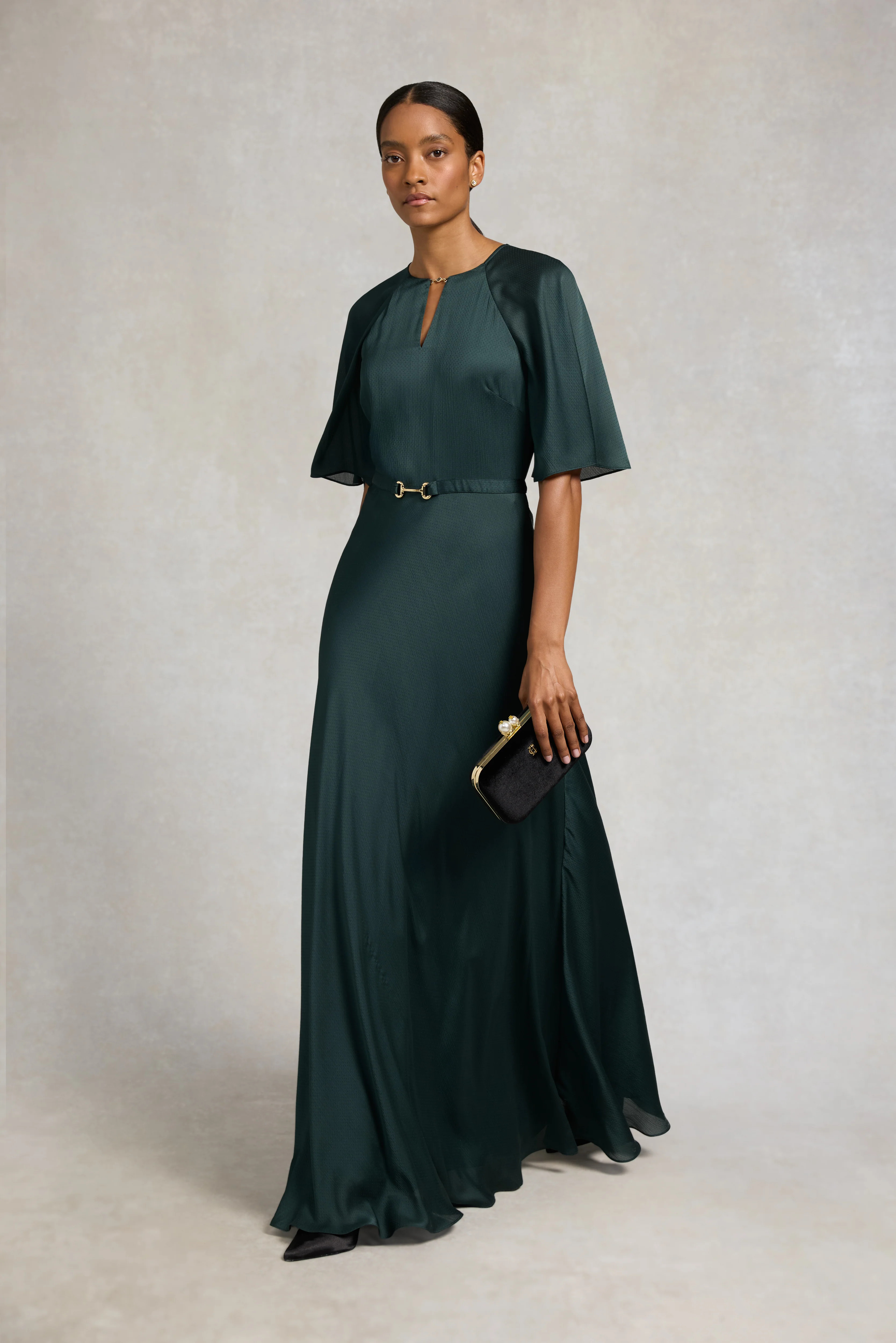 Alara Dress (Emerald) | Holland Cooper