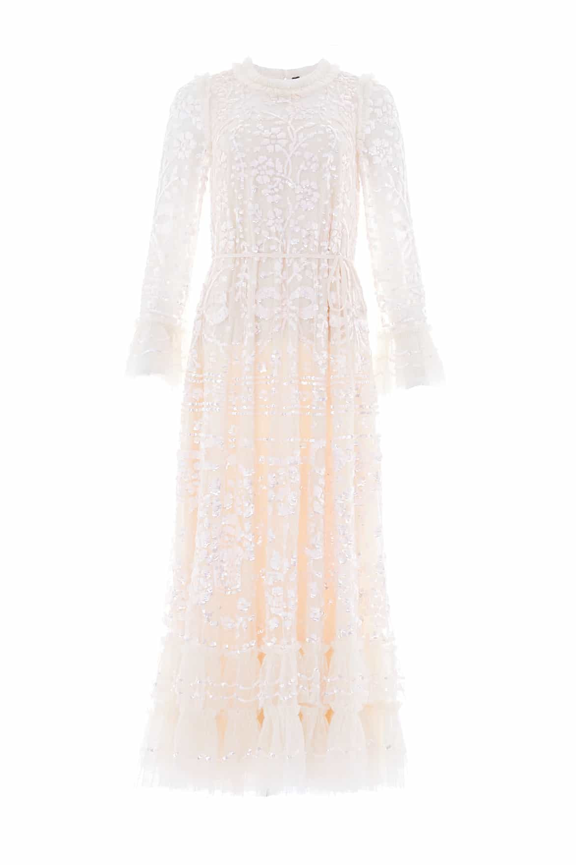 Celia Long Sleeve Ankle Gown | Needle & Thread