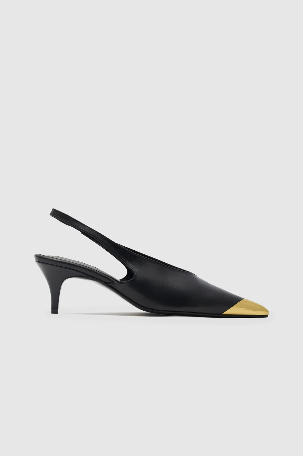 Nelly Slingback Metal Toe - Black | Anine Bing