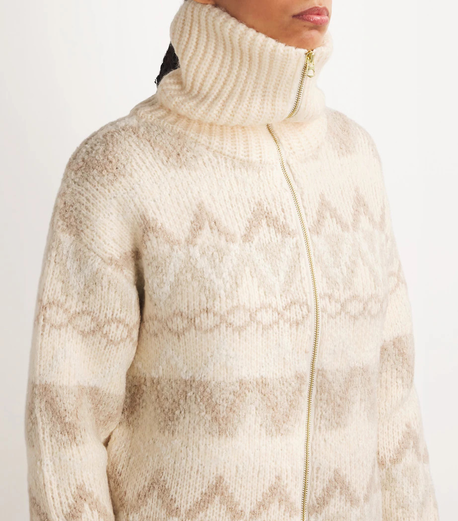 Brooke Fair Isle Knitted Zip-Up Cardigan | Harrods
