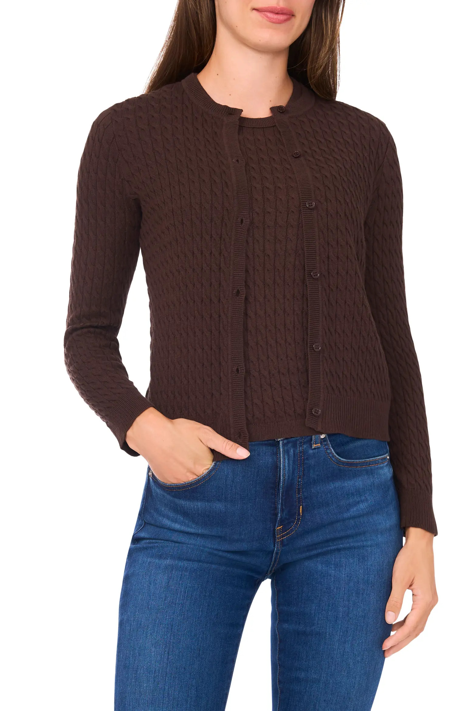 Cable Stitch Cotton Cardigan (Women) | Nordstrom | Nordstrom