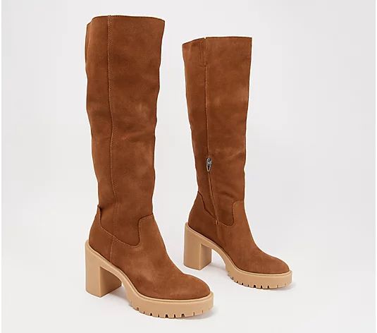 Dolce Vita Tall Shaft Lug Sole Boots - Corry | QVC