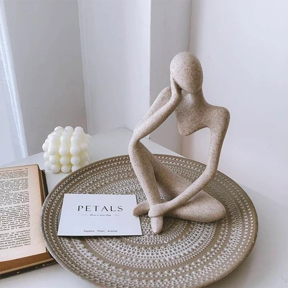 sculpture art , sculpture decor , nordic decor, bookshelf decor , face vase , statue , sculpture ... | Etsy (US)