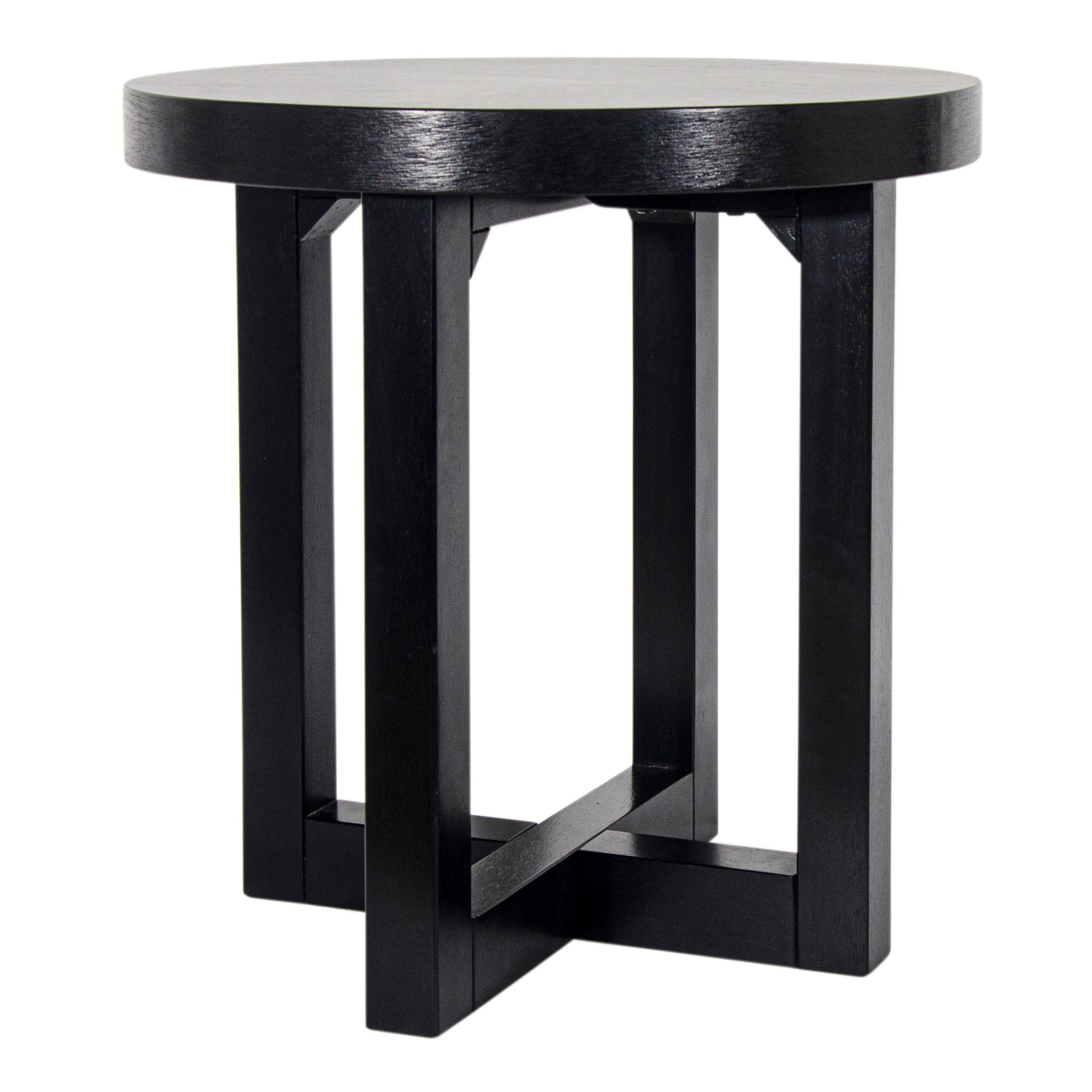 Astell Round Wood X Base End Table | World Market