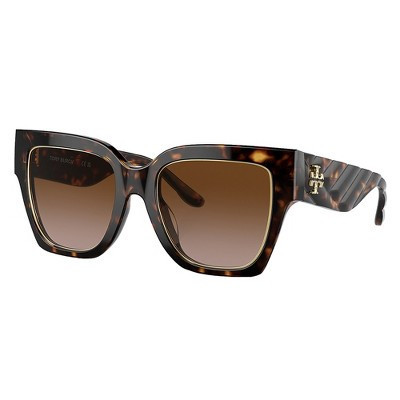 Tory Burch TY 7180U 172813 Womens Square Sunglasses Dark Tortoise 52mm | Target