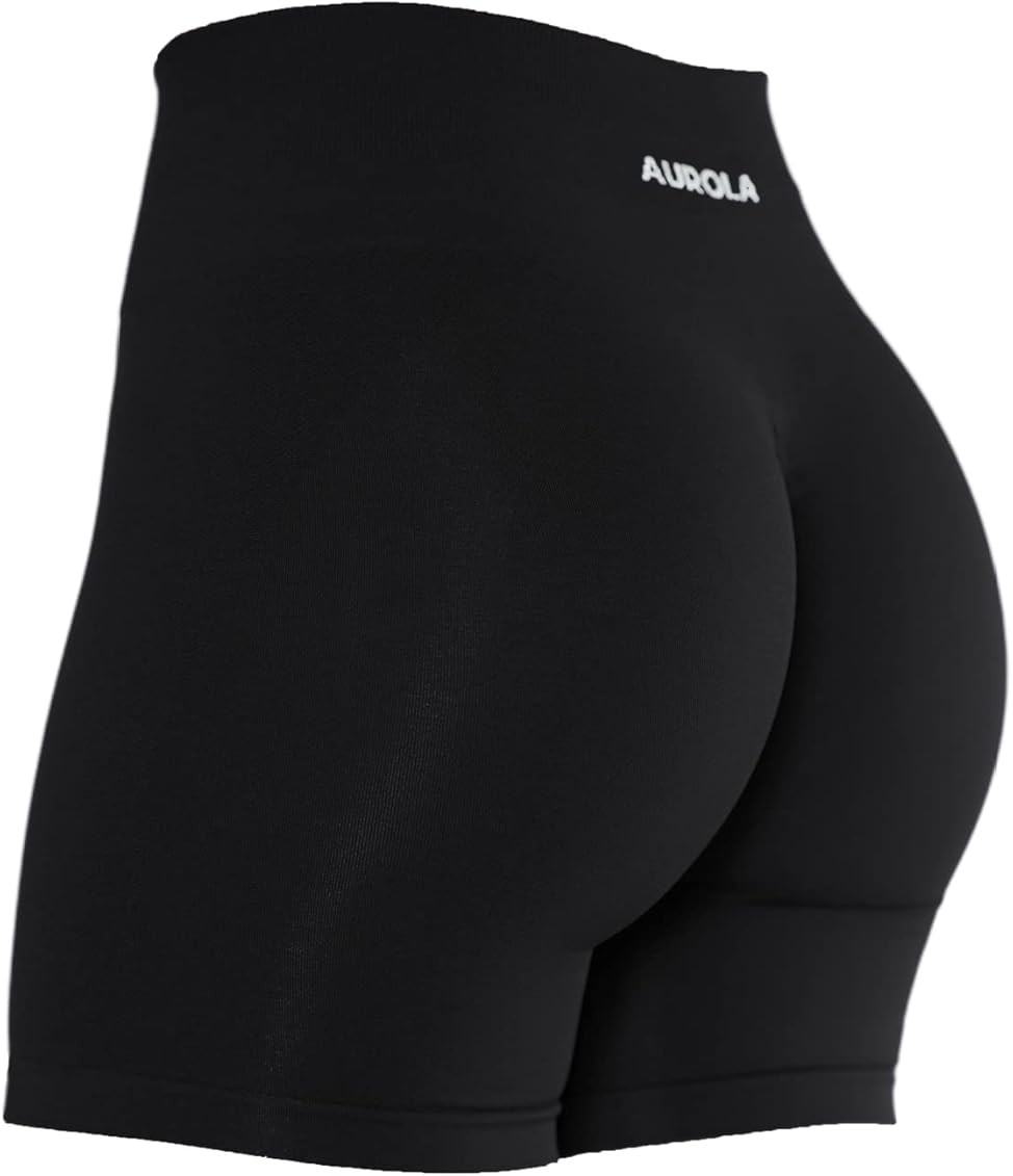 AUROLA Intensify Workout Shorts for Women Seamless Scrunch Short Gym Yoga Running Sport Active Ex... | Amazon (US)