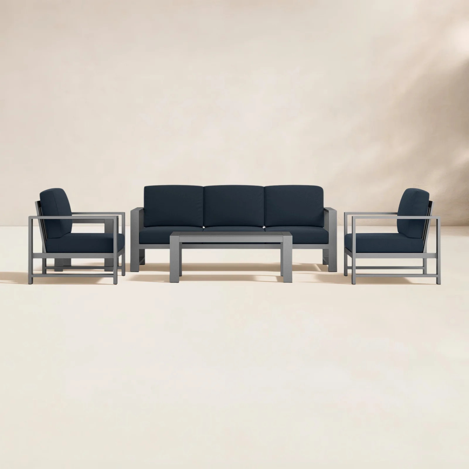 Dulcie 5 Person Seating Set with Sunbrella® Cushions | Birch Lane