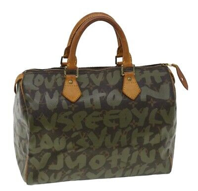 Louis Vuitton Speedy 30 Graffiti x Stephen Sprouse Khaki Green  | eBay | eBay UK