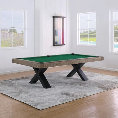 Texas II 8' Slate Pool Table with Steel Legs | Wayfair North America
