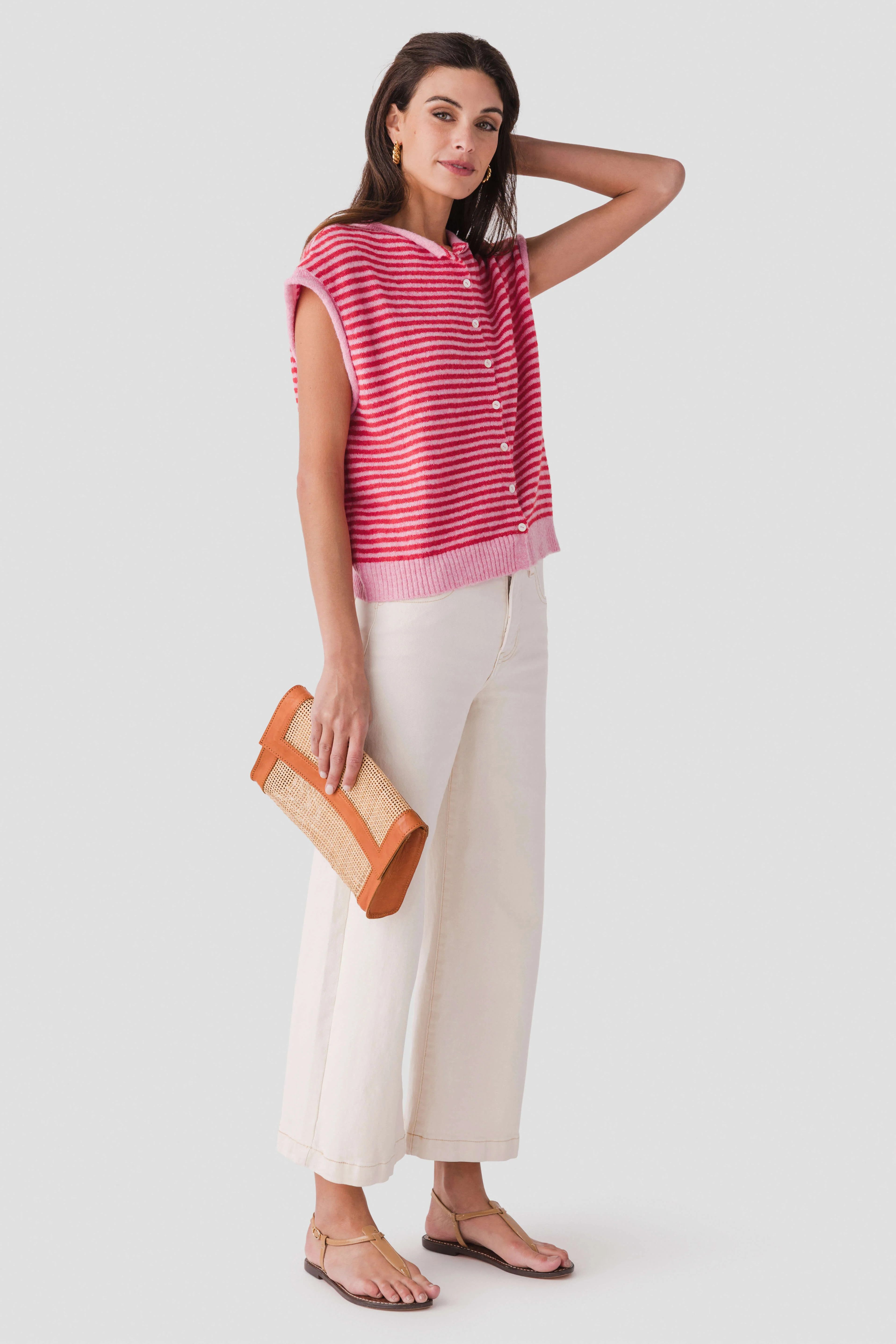 Things Between Striped Piper Vest | Social Threads