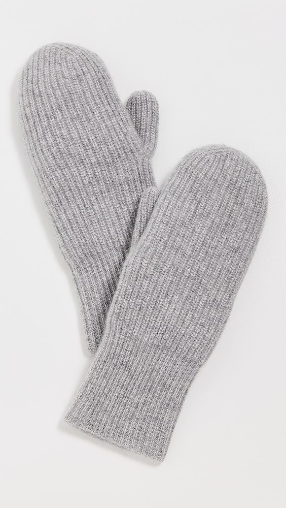 Cashmere Ribbed Mittens | Shopbop