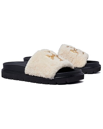 Everly Shearling Flat | Gilt & Gilt City