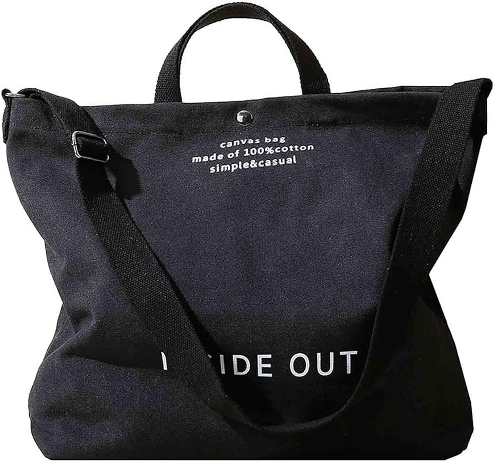 Women Canvas Tote Handbags Casual Shoulder Work Bag Crossbody Top Handle Bag Cross-body Handbags | Amazon (US)