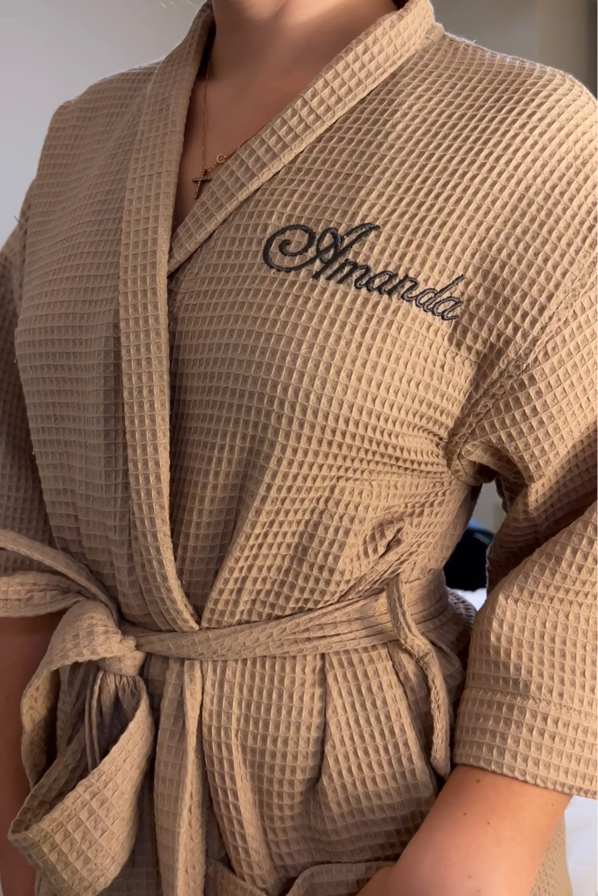 Custom Waffle Robe! Etsy light brown/neutral robe! Name embroidered robe for women

#LTKhome #LTKunder50 #LTKGiftGuide