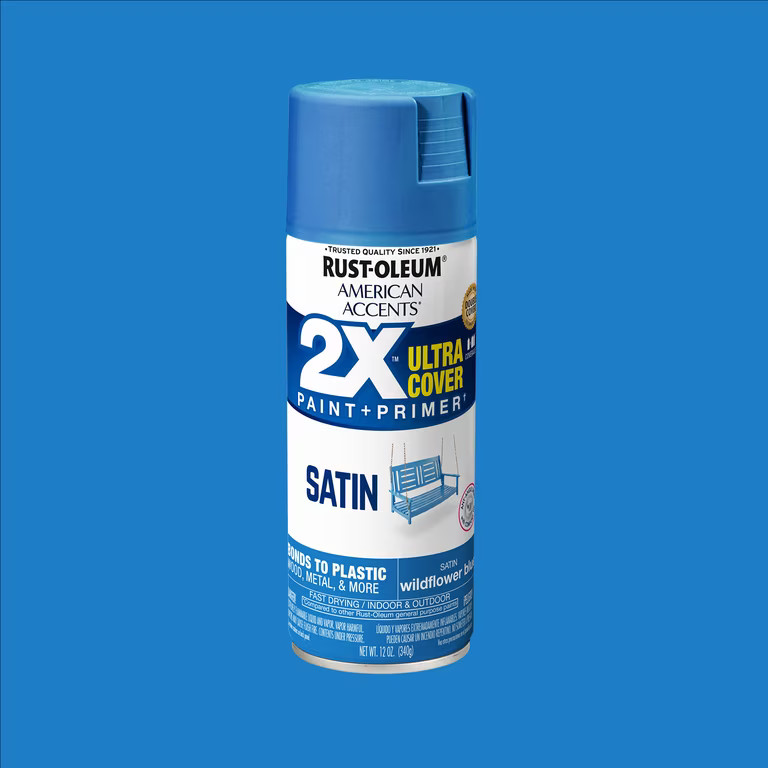 Wildflower, Rust-Oleum American Accents 2X Ultra Cover Satin Spray Paint-327936, 12 oz | Walmart (US)
