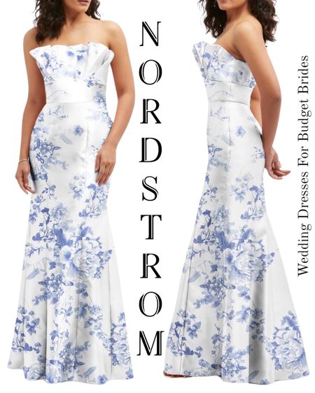 Beautiful full length white and blue gown under $300 at Nordstrom. 

#simpleweddinggowns #bridaldress #bridedress #bridalgown #bridesmaiddress
#LTKstyletip #LTKwedding 

#LTKFamily #LTKParties #LTKSeasonal