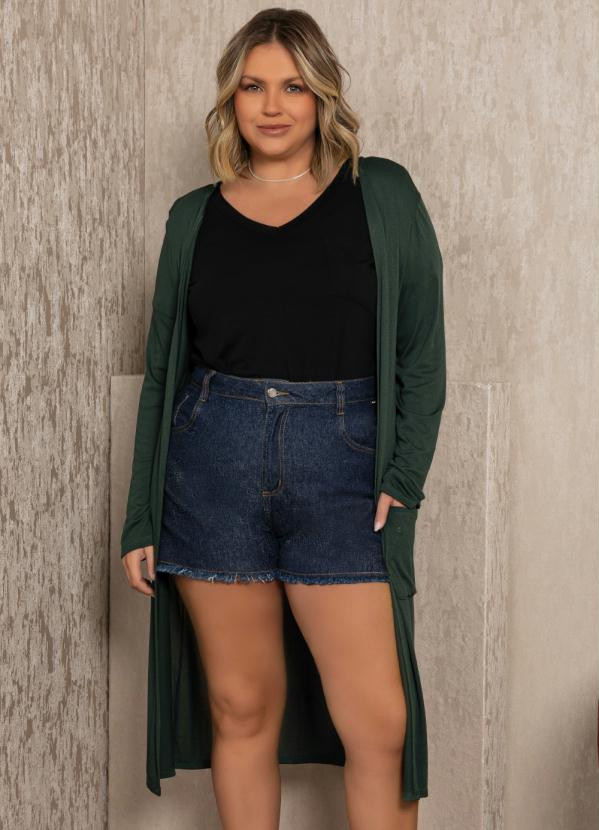 Quintess - Casaco Verde Alongado com Bolsos | Posthaus (BR)