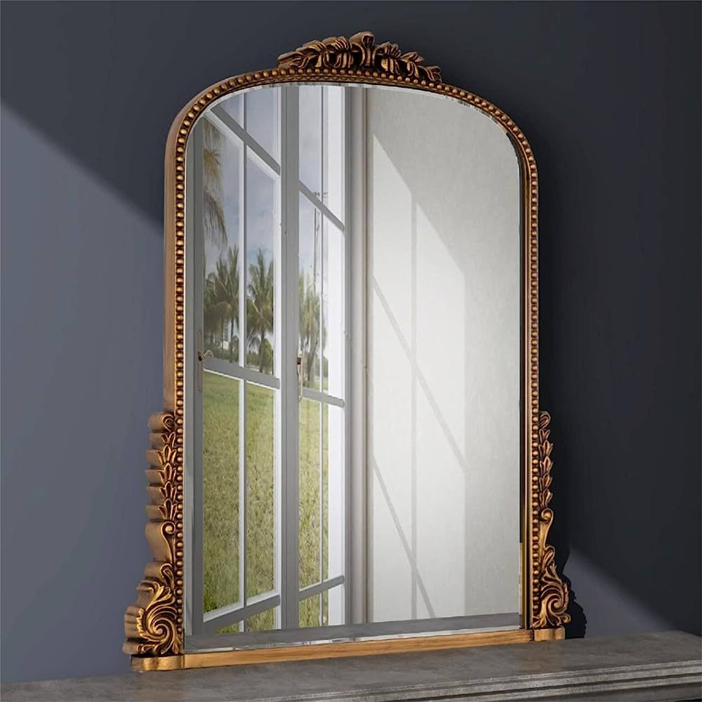 SHYFOY Antique Mirror for Wall Decor, Traditional Decorative Wall Mirror, Baroque Ornate Elegant ... | Amazon (US)