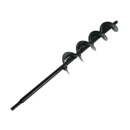 Earth Auger Drill Bit 24 inch Long 3 inch Wide Helix Non-Slip Hex Shank Rust-Proof Repid Planter Yar | Walmart (US)