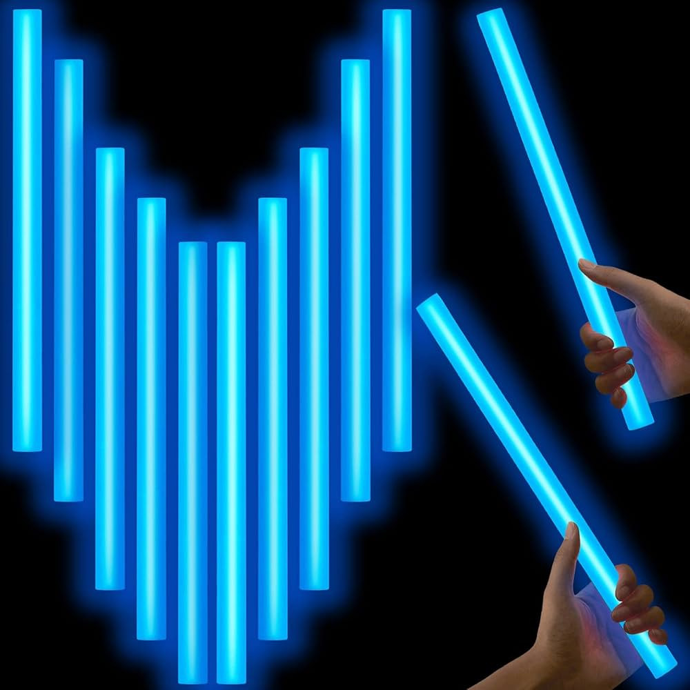 10 Pcs Jumbo Glow Sticks Big Glow Sticks Available in 14 or 16 Inch Industrial Grade Glow Sticks Bulk Emergency Large Glow Sticks for Halloween, Survival Kit | Amazon (US)