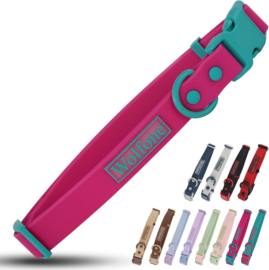 Waterproof Adjustable Dog Collar for Small Medium Large Dogs Comfort Sturdy Odor Proof Easy Clean... | Amazon (US)