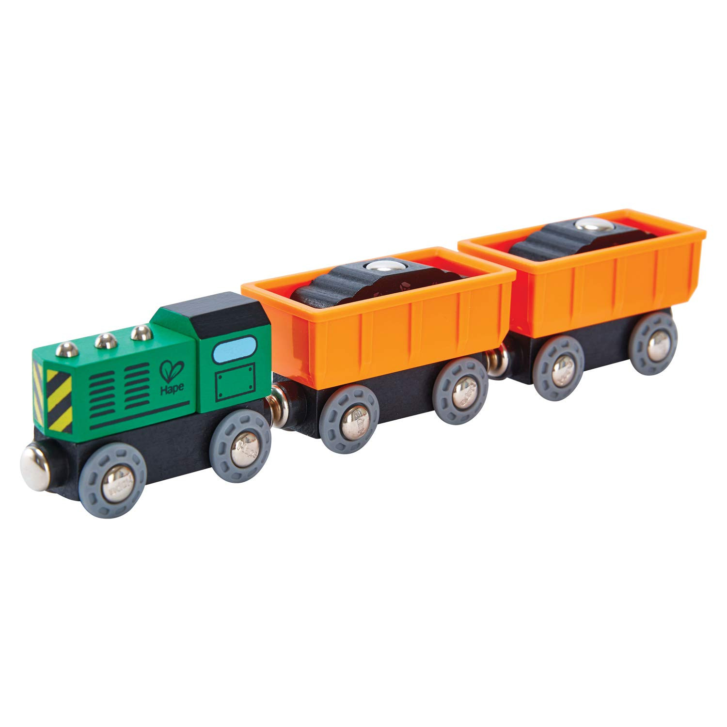 Hape Railway Diesel Freight Train| Freight Wagons with Loads Magnetic Connection Train for Kids | Amazon (US)