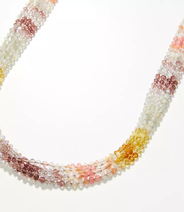 Rondelle Multistrand Necklace | LOFT | LOFT