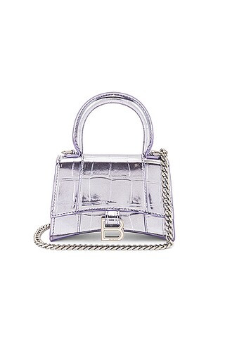 Mini Hourglass Top Handle Bag | FWRD 