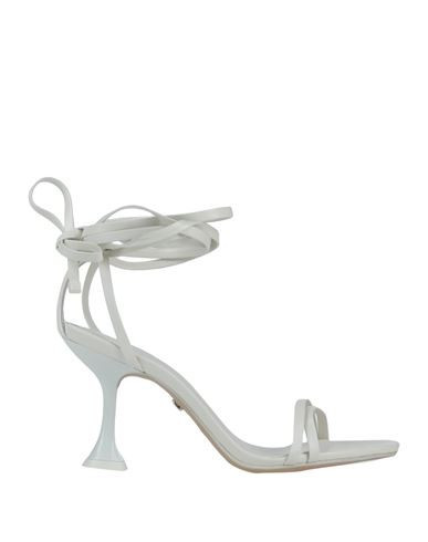 Arezzo Woman Sandals White Size 11 Textile fibers | YOOX (US)