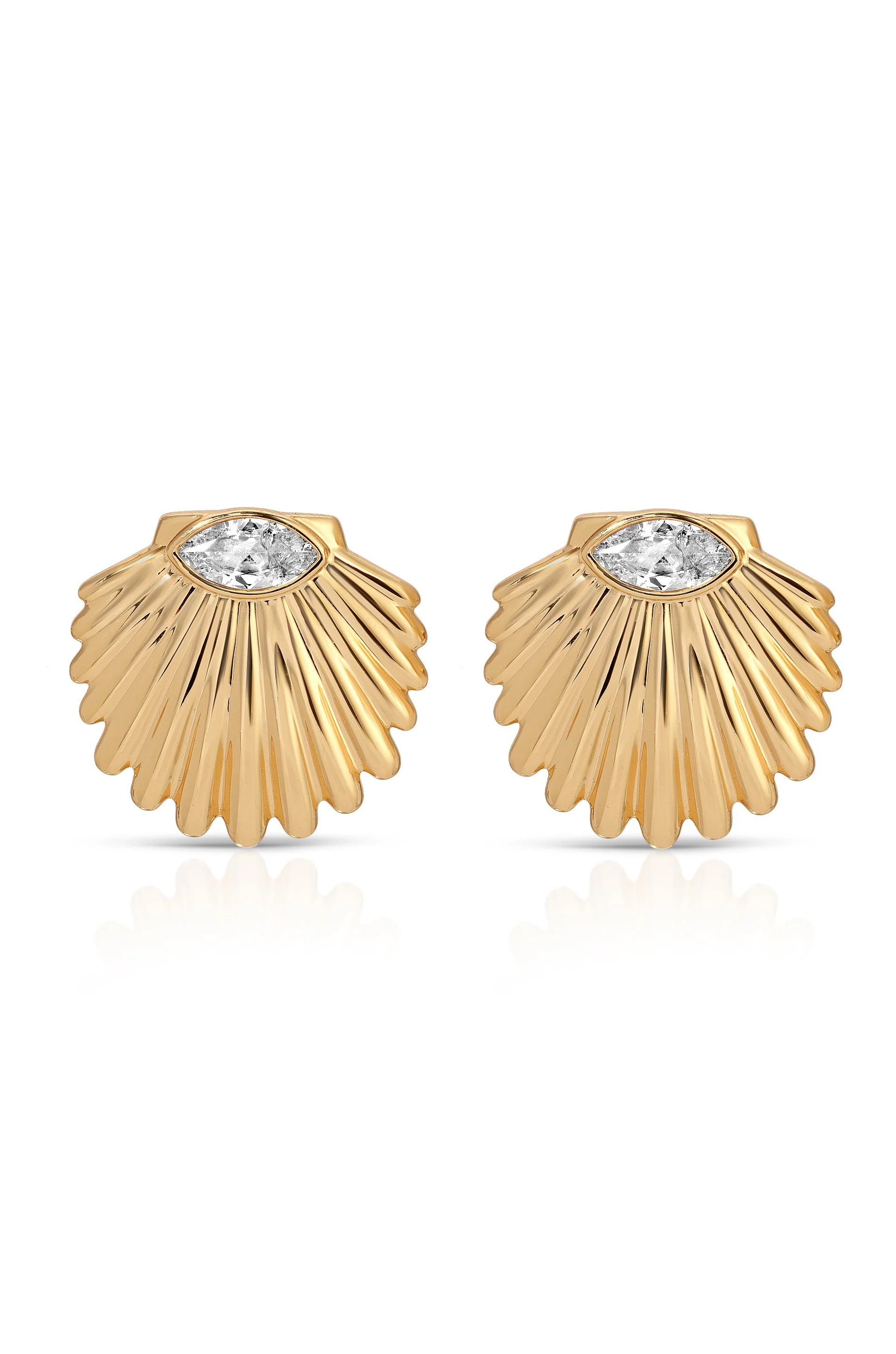 Santorini Shell Studs | Ettika