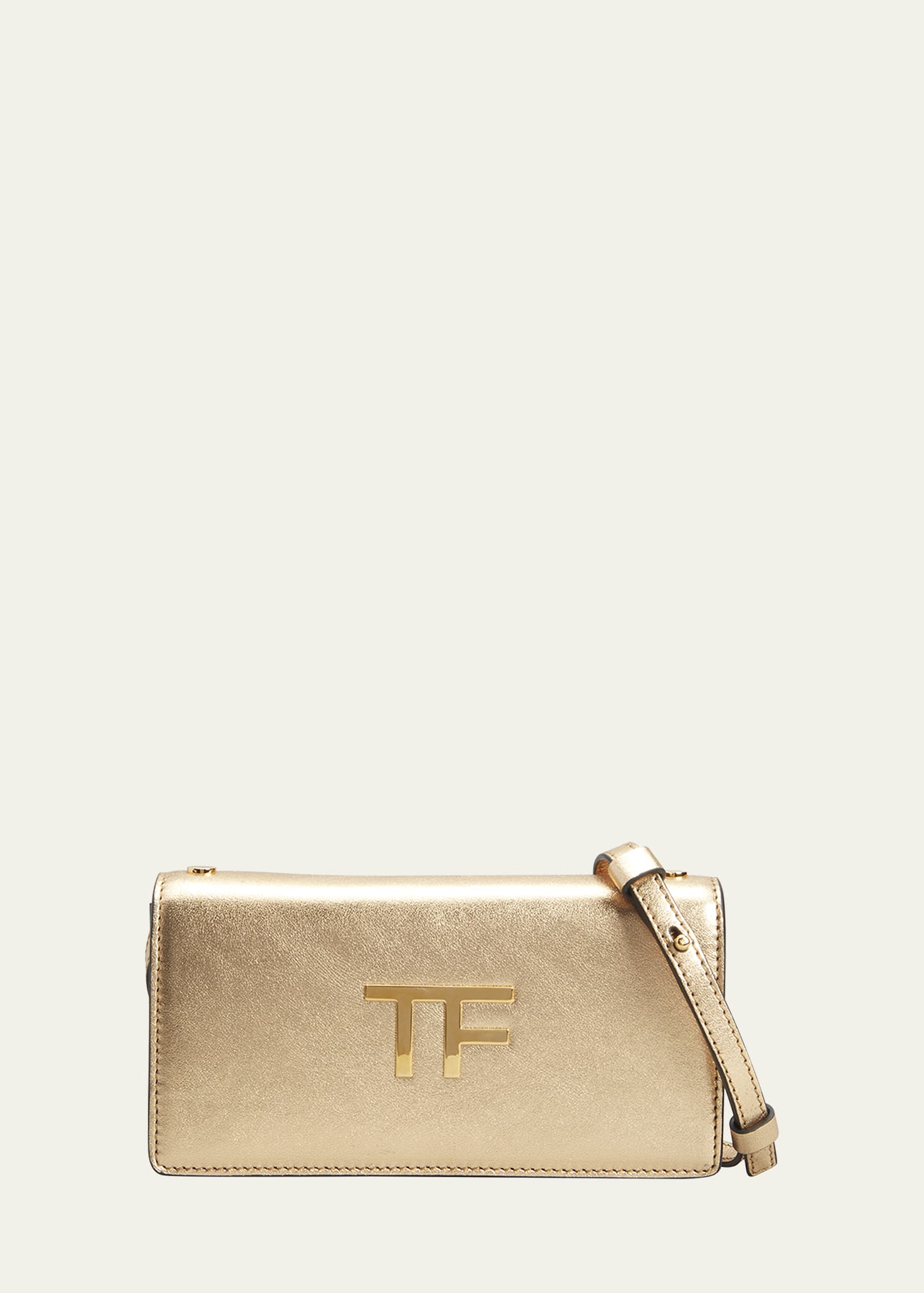 TOM FORD TF Mini Metallic Leather Crossbody Bag | Bergdorf Goodman