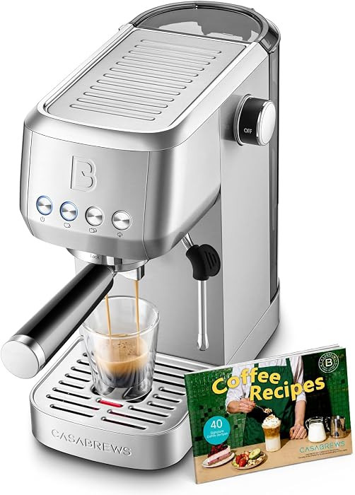 CASABREWS 3700 Essential Espresso Machine 20 Bar, Stainless Steel Cappuccino & Latte Coffee Maker... | Amazon (US)