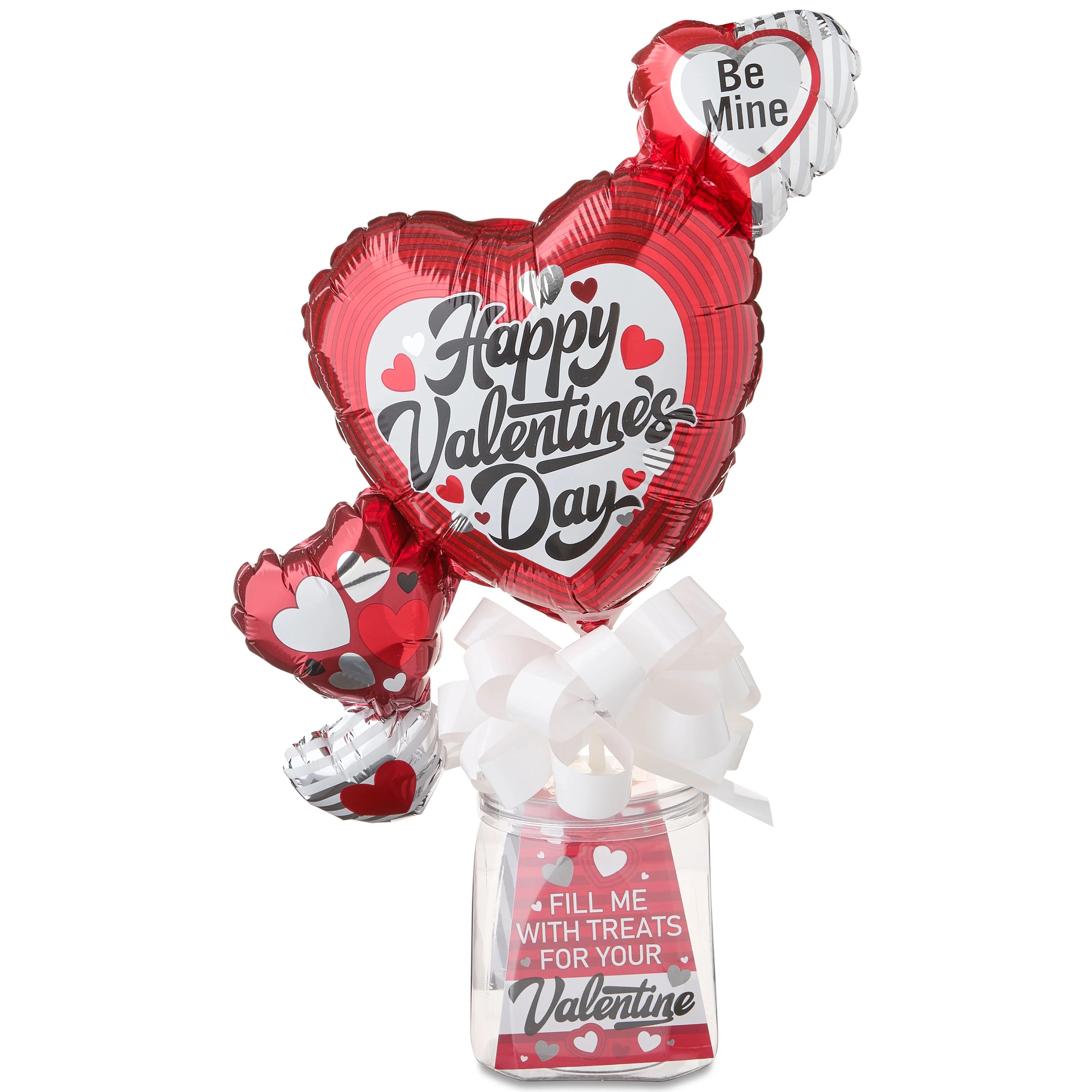 Fillable Gift Container with Heart Balloons, Red, White, and Black, Valentine's Day by Way To Cel... | Walmart (US)