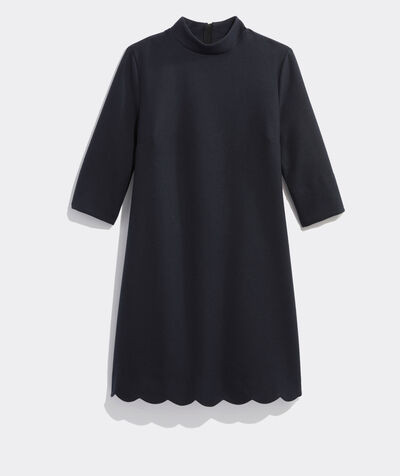 Scalloped Ponte Dress | vineyard vines