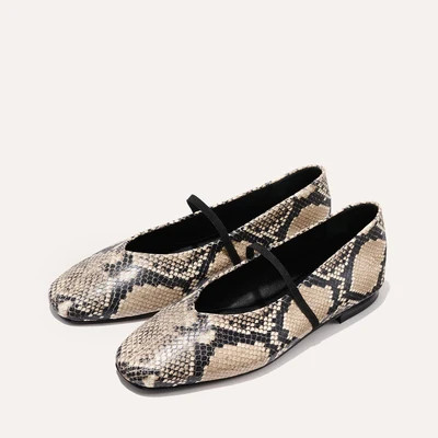 The Phoebe - Natural Python Embossed | Margaux