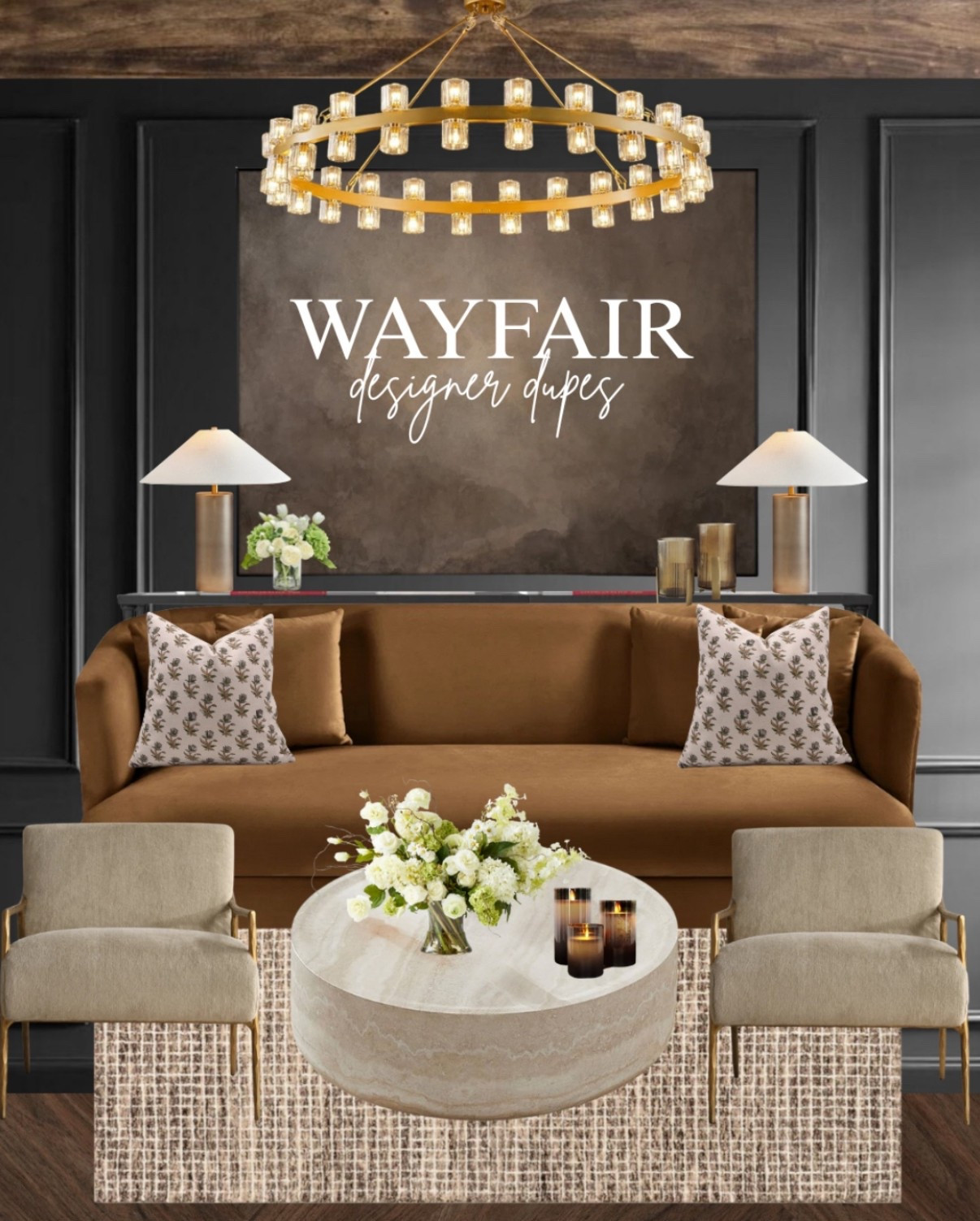 Designer dupes from @wayfair done right 🤎

#ad #Wayfair #WayfairPartner #NewYearNewYou