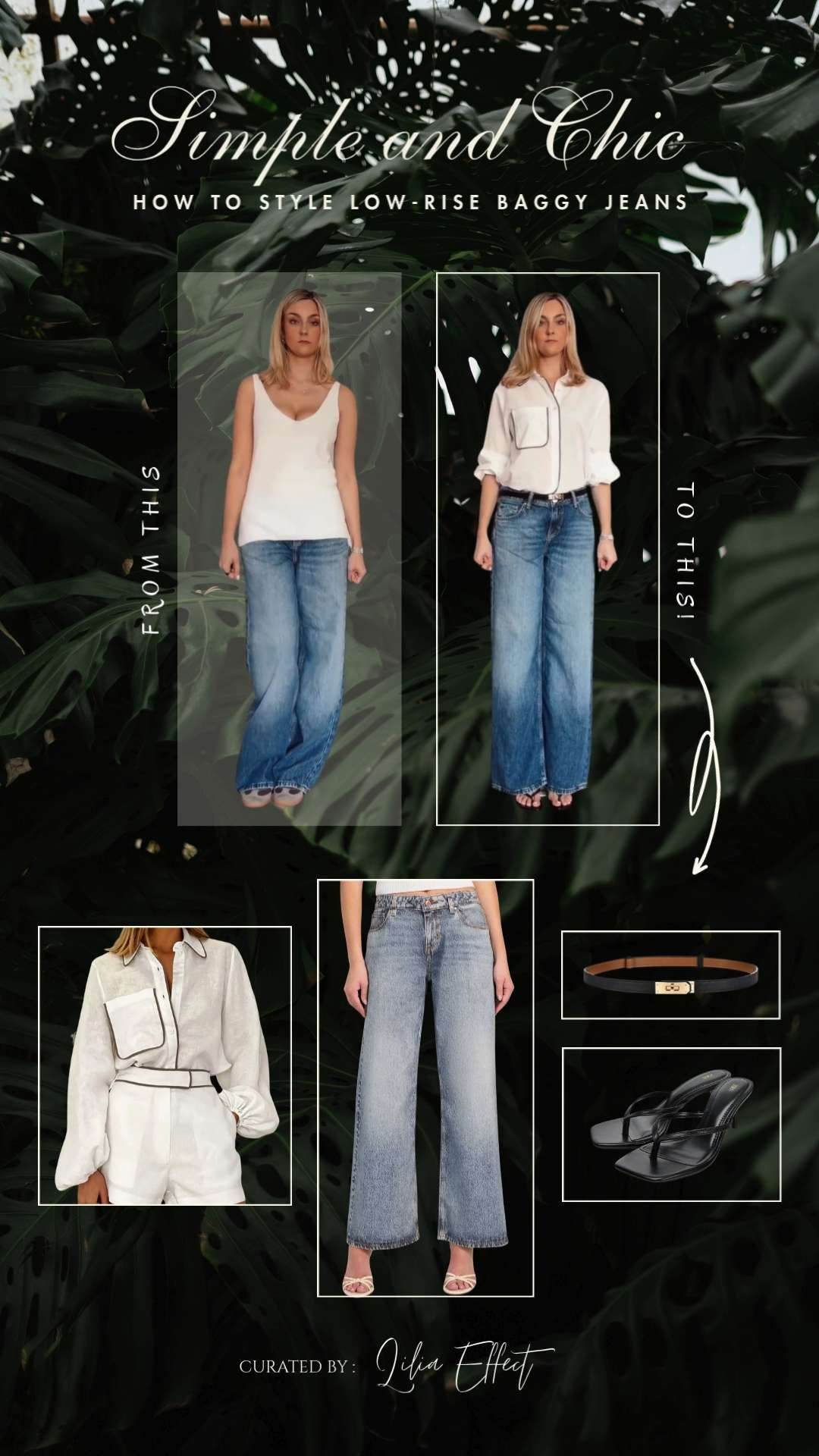 Simple and chic — how to style low-rise baggy jeans 🤍 Balance the relaxed fit with fitted basics, structured layers, and clean accessories for an effortless off-duty look. ✨
 

 #LTKdayinmylife #LTKgrwm #LTKootd