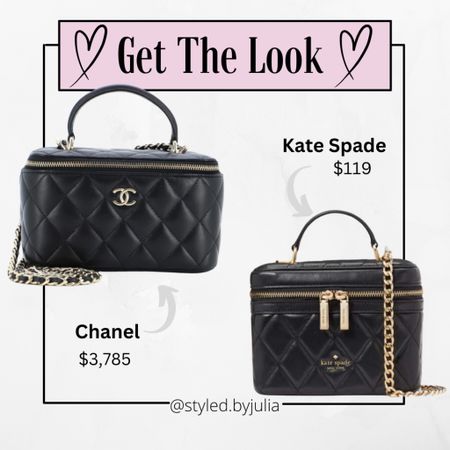 Get the look for less Chanel Kate spade chain vanity handbag crossbody purse quilted leather

I really love the look of this Chanel bag and this Kate Spade version is a great affordable alternative! Its on sale, has great reviews, and looks really roomy! I am ordering the white, will share when it comes in! 🥰

#LTKitbag #LTKsalealert #LTKstyletip