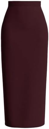 Verdusa Women's High Waist Long Pencil Skirt Work Slim Bodycon Skirts Party Club Night Out | Amazon (US)