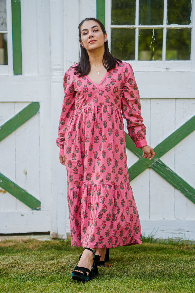 SUSANNA V-NECK MIDI DRESS | FLOR | All In The Detail