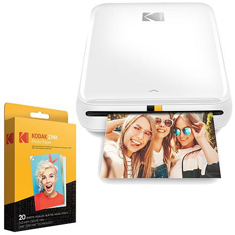 Kodak Step Wireless Photo Mini Printer, W/Zink Photo Paper (20 pack) - 21069463 | HSN | HSN