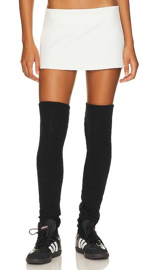 GUIZIO Micro Mini Stretch Skirt in White. - size M | Revolve Clothing (Global)