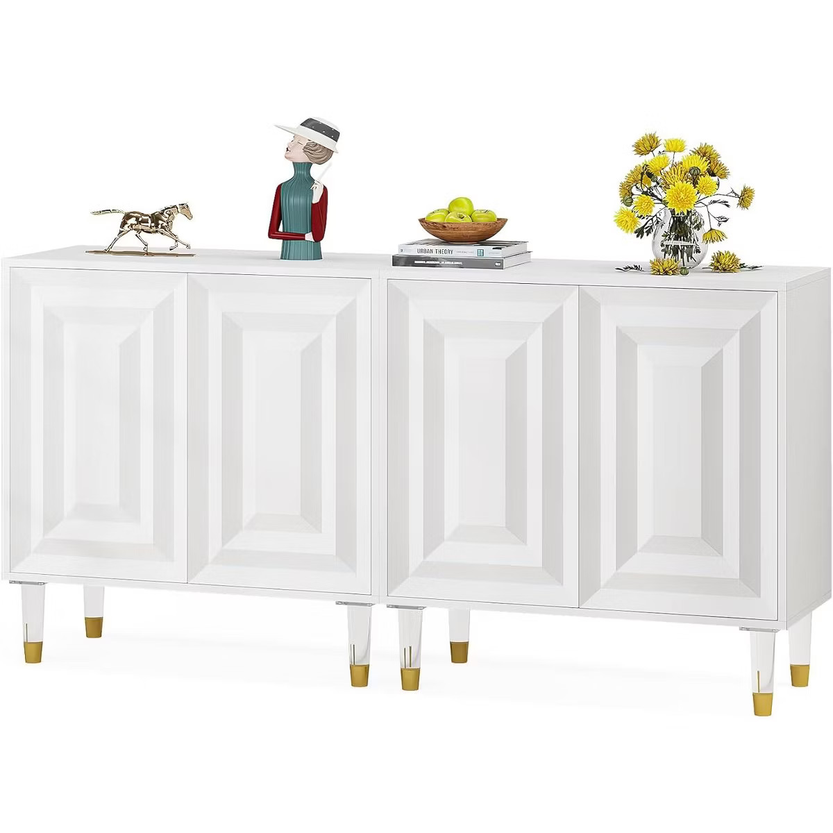 Tribesigns 63" Sideboard Buffet Cabinet with Four Doors | Target